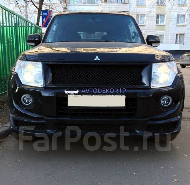 Тюнинг решетка радиатора на Mitsubishi Pajero 4 (Митсубиси Паджеро 4 ...