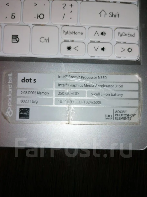 Packard Bell Dots. WiFi: 1, Bluetooth: 1 ����