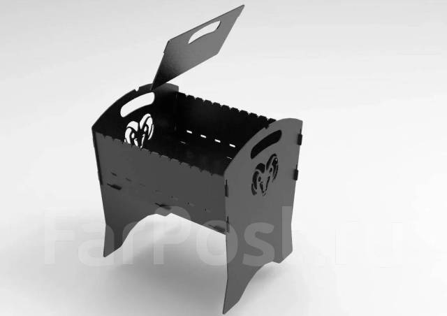 Чертежи мангала в формате dxf бесплатно Мангал разборный, новый, под заказ. Цена: 2 800 ₽ во Владивостоке
