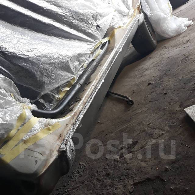 Полировка бампера до после