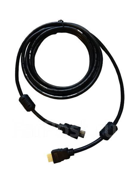 Кабель HDMI - HDMI 3 м, новый, в наличии. Цена: 380₽ в Артеме