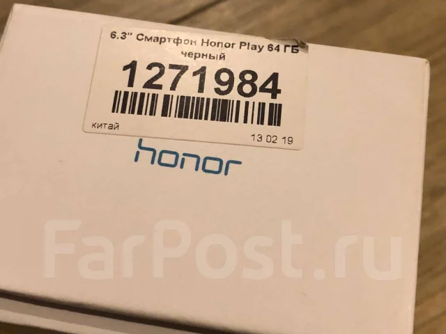 Honor Play. �/�, ������, 3G, 4G LTE, Dual-SIM, NFC ����