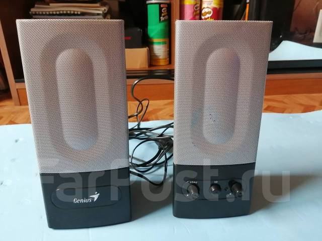 Колонки Genius SP-F200, б/у, в наличии. Цена: 400₽ во Владивостоке