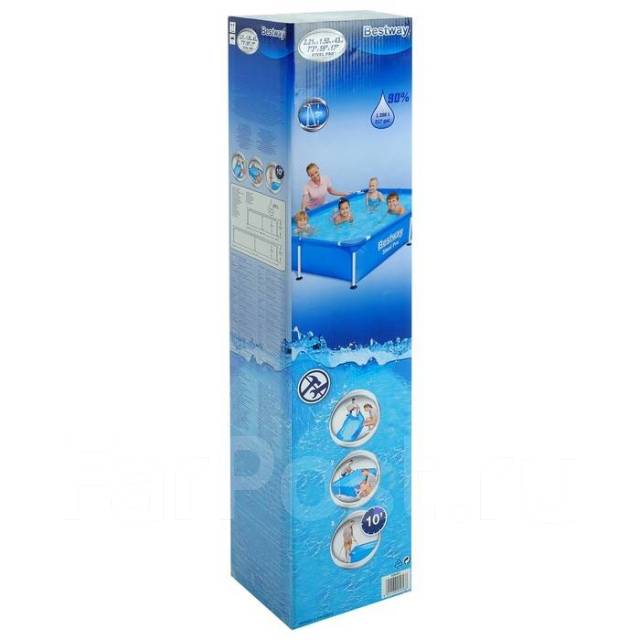 Бассейн каркасный Steel Pro, 221 х 150 х 43 см, 56401 Bestway - Сад и ...