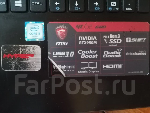 MSI GL62 6QD. ��� 16 ��, ���� 1 000��� ����
