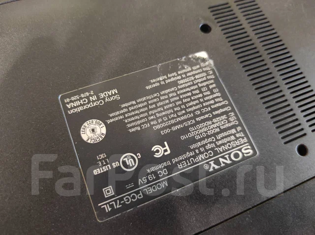 Sony VAIO PCG. 15", ��� 1024 ��, ���� 100���, WiFi: 1, Bluetooth: 1, ����������� �� 1��. ����