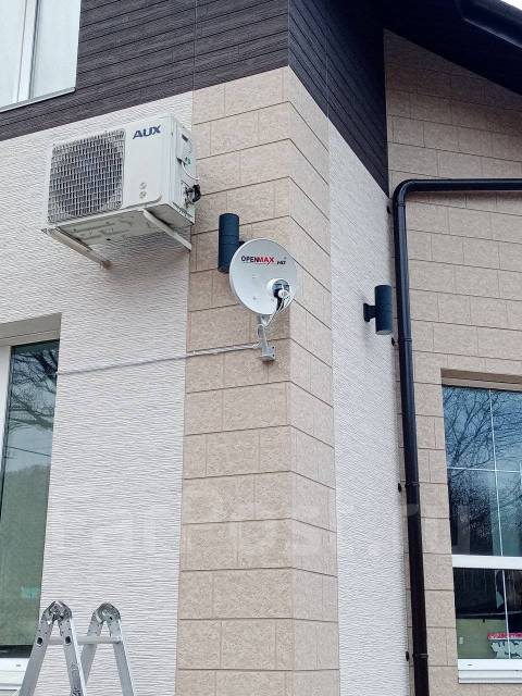 Спутниковое тв и беспроводной интернет в частный дом г. Арсеньев