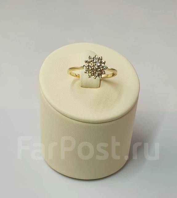 Эксклюзивное кольцо с бриллиантами, желтое золото 585, женщине, новый, вналичии. Цена: 22 898₽ во Владивостоке