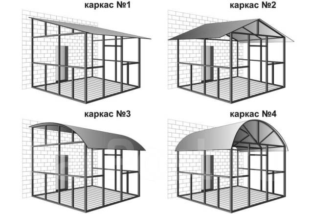 Как сделать беседку своими руками из металла Веранда каркас в Находке