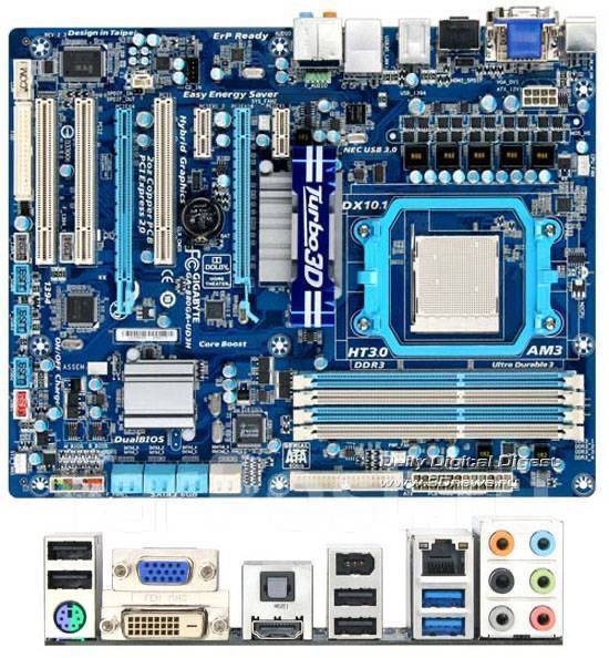 Ga 880ga ud3h какие процессоры подойдут