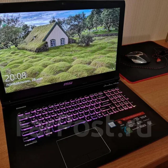 MSI GE72. 17", 2,8����, ��� 16 ��, ���� 1���, WiFi: 1, Bluetooth: 1, ����������� �� 4��. ����