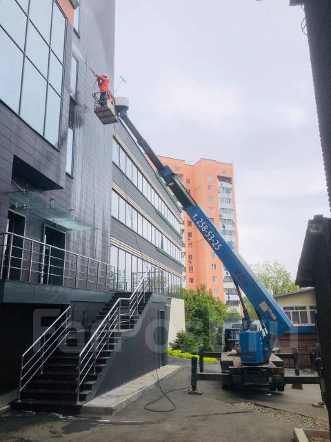 Мойка окон, чистка фасада, высотный клининг. Промышленный альпинизм ...