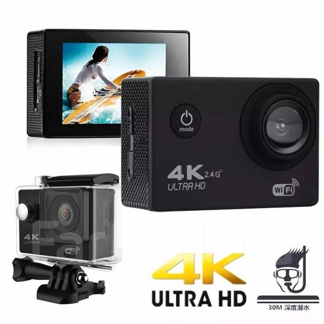 Экшн камера, GoPro, видеокамера Sjcam SJ4000, HD,4к 1080, с пультом ...