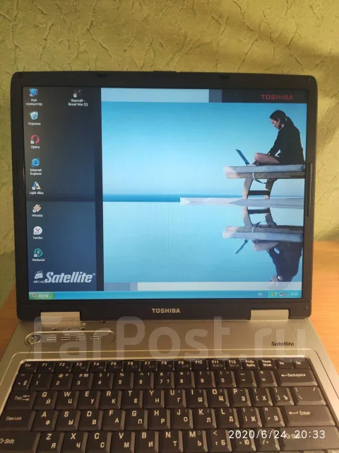 Toshiba Satellite L20. 15", 1 860����, ��� 512 ��, ���� 60���, WiFi: 1, Bluetooth: 1, ����������� �� 1��. ����