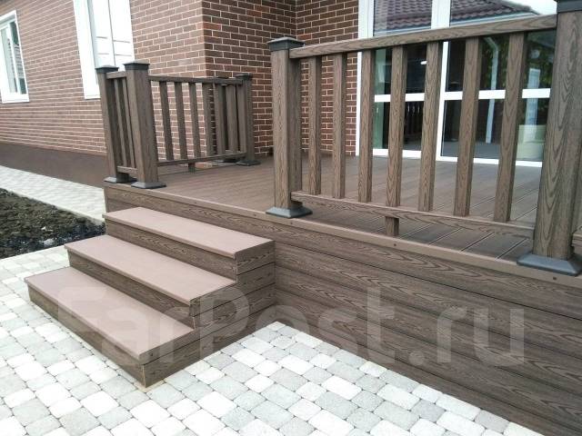 Доска террасная из ДПК, Декинг. Цена за 1 м/п. Монтаж, в наличии. Цена ...