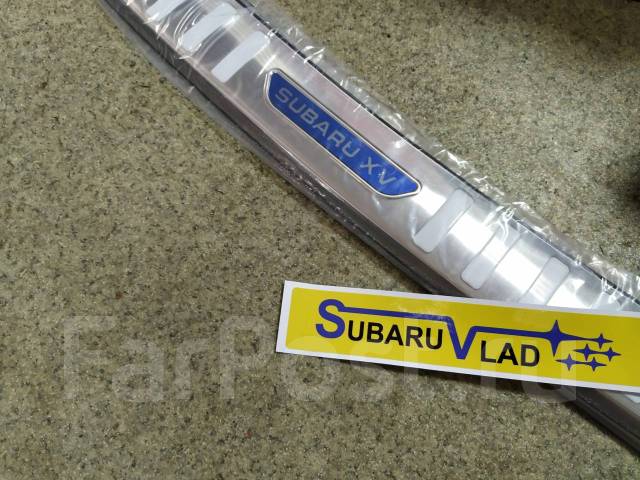 Накладка на задний бампер Subaru XV нержавейка купить во Владивостоке ...
