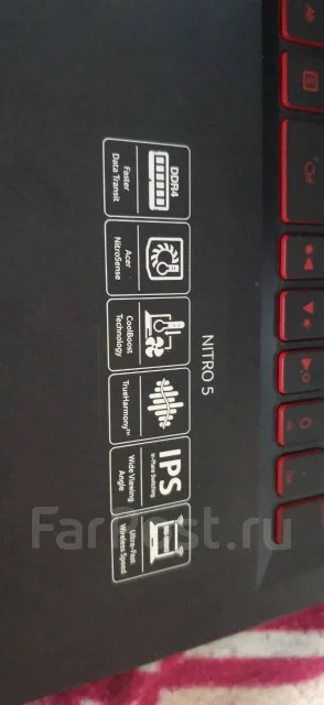 Acer Nitro 5. 15.6", 2,4����, ��� 8 ��, ���� 1 000���, WiFi: 1, Bluetooth: 1, ����������� �� 5��. ����
