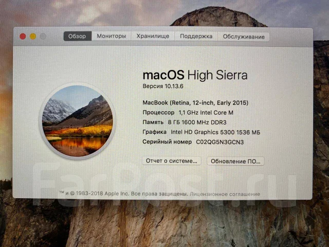 Apple MacBook 12. 12", ��� 8 ��, WiFi: 1, Bluetooth: 1 ����
