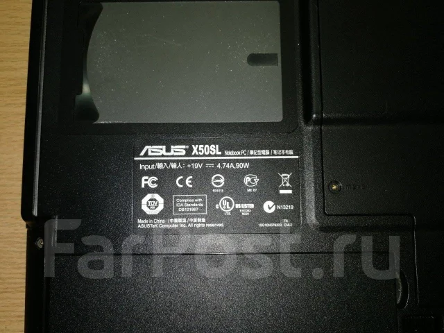 Asus X50SL. 15.4", 2����, ��� 1024 ��, ���� 80���, Bluetooth: 1, ����������� �� 1��. ����