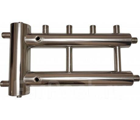 Гидрострелка + коллектор 3 контура 60 кВт для отопления нерж, новый, в ...