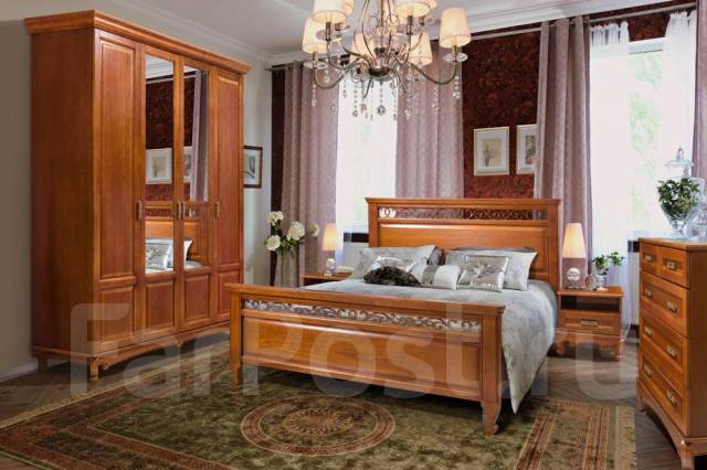 Спальный гарнитур "Венеция" Модульная система. Массив ясеня, новый, под ...