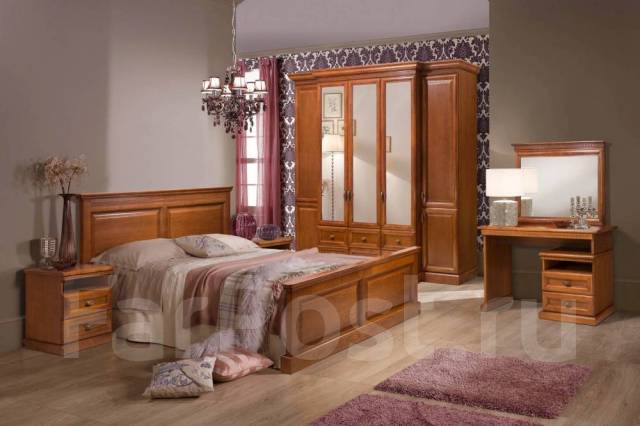 Спальный гарнитур "Олимпия" Модульная система. Массив ясеня, новый, под ...