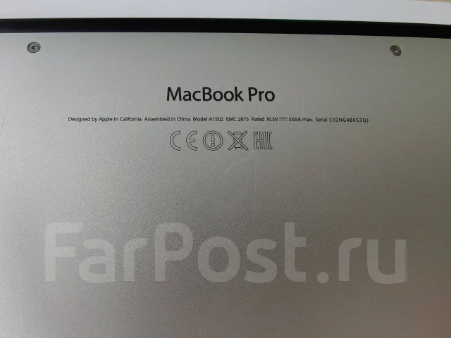 Apple MacBook Pro 13 2014 Mid. 13.3", 2,6����, ��� 8 ��, ���� 256���, WiFi: 1, Bluetooth: 1 ����
