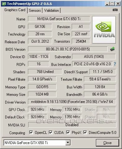 GeForce GTX 650 Ti ����