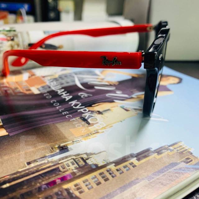 Очки солнцезащитные RayBan RB 844-56-18-139 C1 (красные душки), для ...