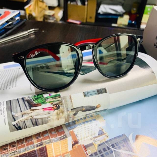 Очки солнцезащитные RayBan RB 844-56-18-139 C1 (красные душки), для ...