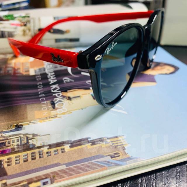 Очки солнцезащитные RayBan RB 844-56-18-139 C1 (красные душки), для ...