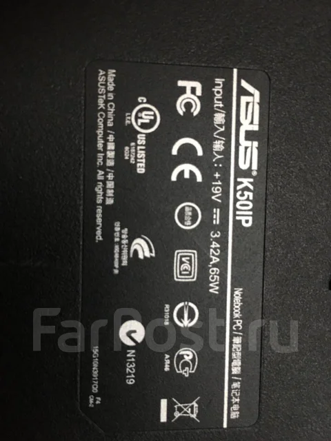 Asus K50IP. WiFi: 1 ����