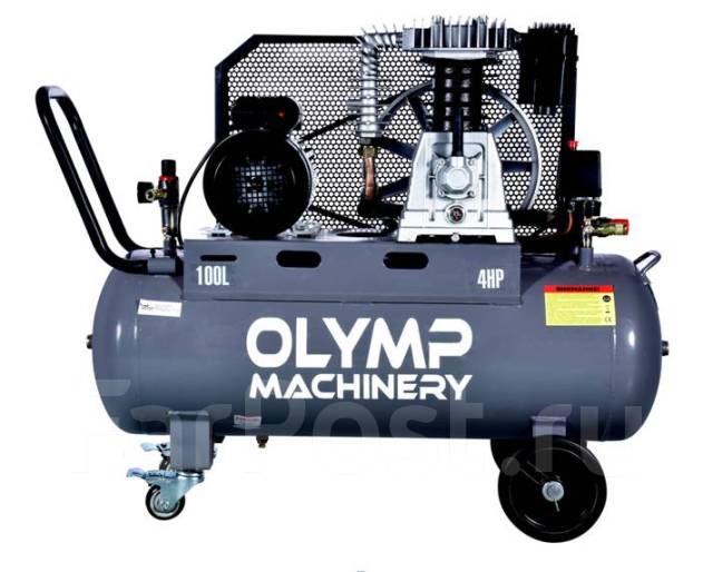 Компрессор воздушный Olymp Machinery KAC-100/80R (3кВт, 500л/мин ...