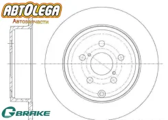 ���� ��������� ������ G-brake Toyota Avensis AZT25# / ZZT25# 03- GR-01603 ����