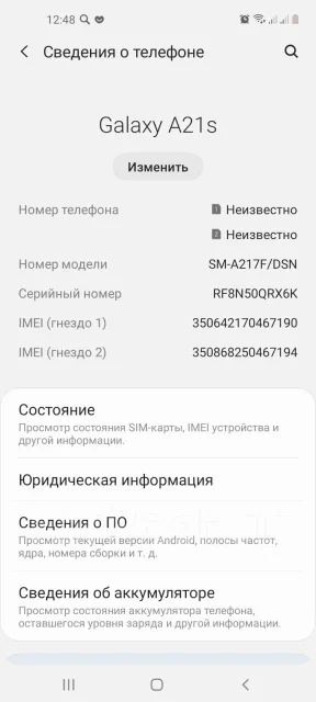 Samsung Galaxy A21s. �/�, �������, 3G, 4G LTE, Dual-SIM, ����������, ���������, NFC ����