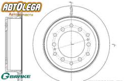 ���� ��������� ������ G-brake Lexus GX460 / Toyota LC Prado 150 GR21263 ����