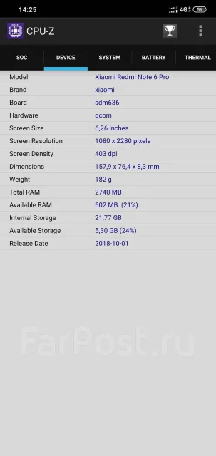 Xiaomi Redmi Note 6 Pro. �/�, ������, 4G LTE, Dual-SIM ����