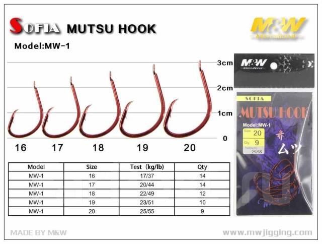 Крючки на камбалу самозасекающие M&W № 19 в Maguro, новый, в наличии ...