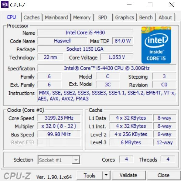 Intel Core i5-4430 ����