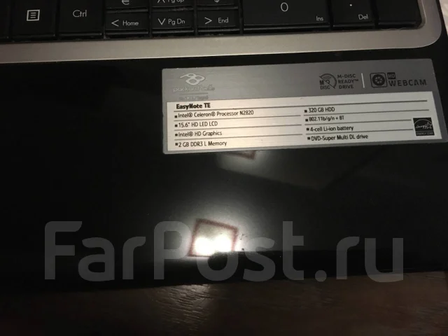 Packard Bell EasyNote. 15.6", 2,5����, WiFi: 1, Bluetooth: 1, ����������� �� 5��. ����