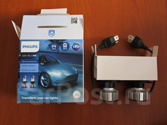 Комплект LED ламп Philips Ultinon H4 +200% 6500K (2 шт. ) купить во ...