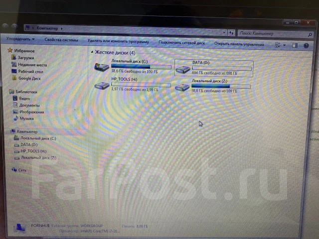 HP Pavilion dv7-6053er. 17.3", 2 200����, ��� 8 ��, WiFi: 1 ����