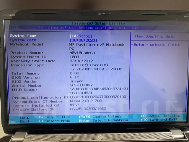 HP Pavilion dv7-6053er. 17.3", 2 200����, ��� 8 ��, WiFi: 1 ����