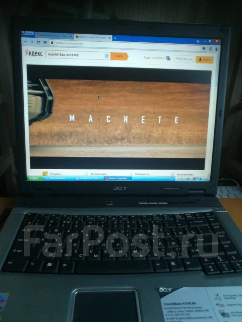 Acer TravelMate 4150. 15", 2����, ��� 1536 ��, ���� 60���, WiFi: 1, ����������� �� 3��. ����