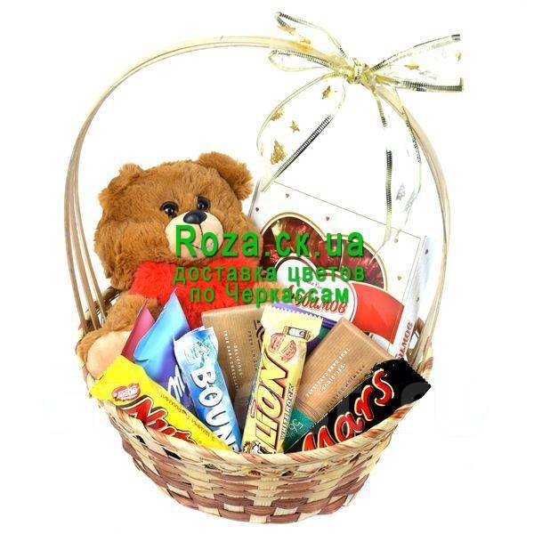 "Праздничная корзина" на подарок, 1000р, новый, в наличии. Цена: 1 000 ...