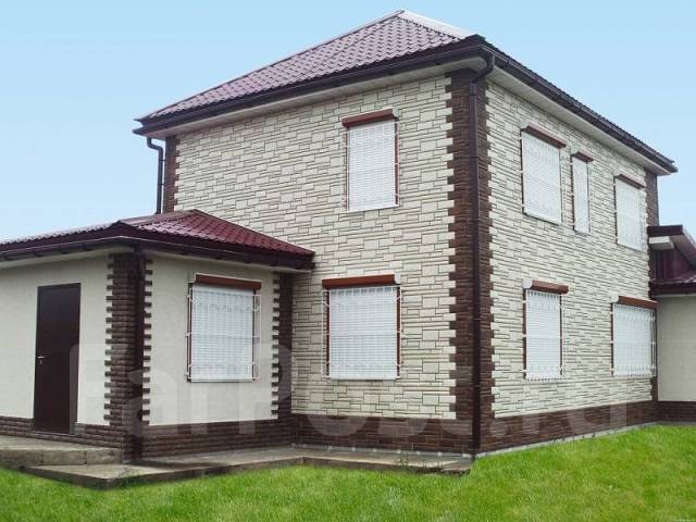 Фото фасадов обшитых домов Фасадные панели, продажа и монтаж со скидкой 20% в Хабаровске