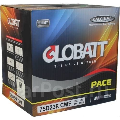 Globatt 75d23l аккумулятор