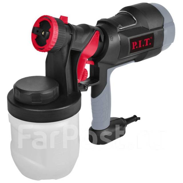 Краскопульт электрический Pit PSG3021-C PRO Мастер , 500 Вт, бак 0,9л ...