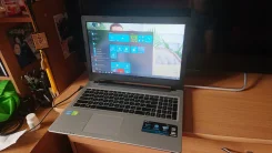 Asus K56C. 15", 2����, ��� 8 ��, ���� 750���, WiFi: 1, Bluetooth: 1, ����������� �� 20��. ����