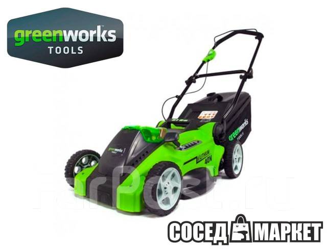 Лодочный мотор greenworks 40в
